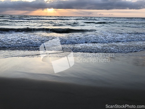 Image of Sunset at Blokhus beach, Denmark