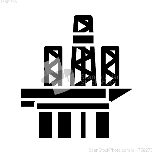 Image of Oil Sea Platform Icon