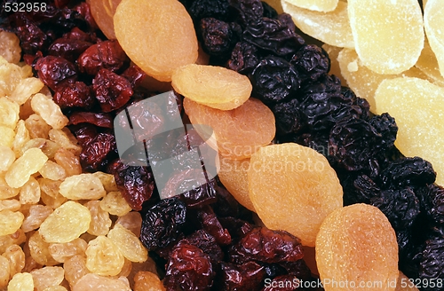 Image of Dried fruits - background