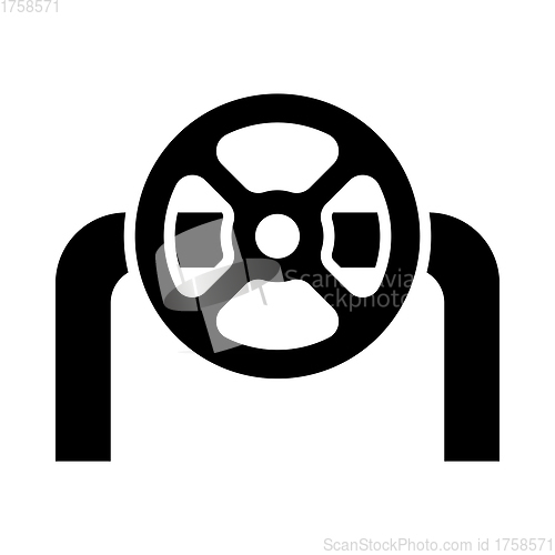 Image of Icon Of Pipe With Valve