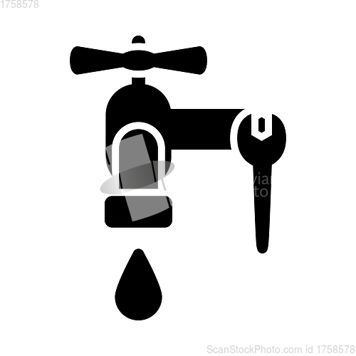 Image of Icon Of Wrench And Faucet