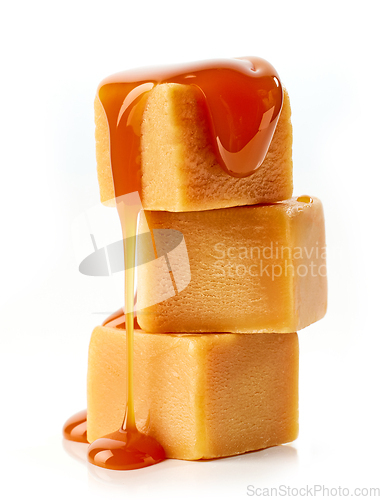 Image of stack of caramel candies