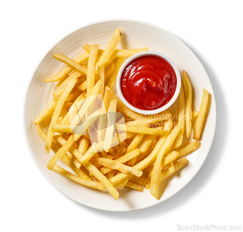 Image of french fries and ketchup