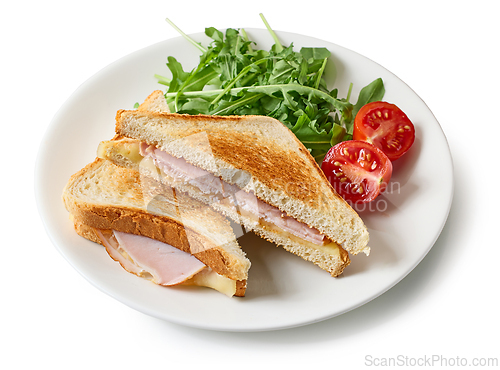 Image of ham and cheese sandwich