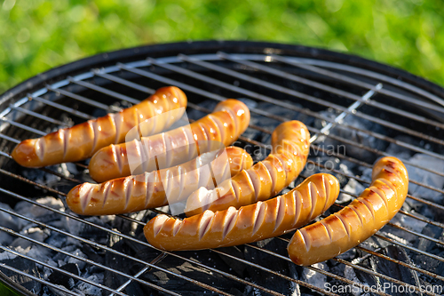 Image of freshly grilled sausages