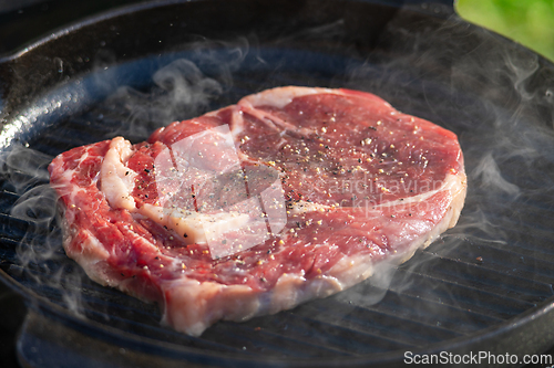 Image of fresh raw steak meat