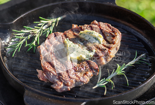 Image of freshly grilled steak