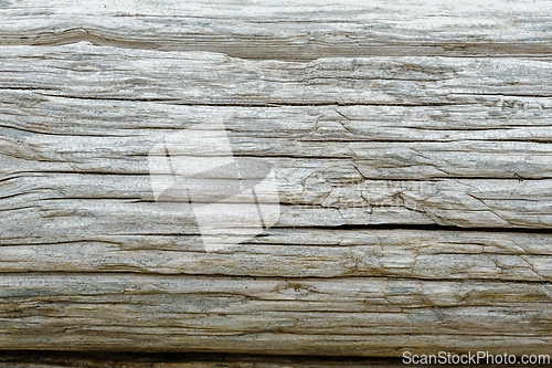 Image of A close-up of weathered wood, showing the natural grain and crac