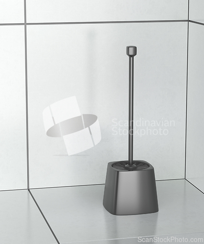 Image of Black toilet brush
