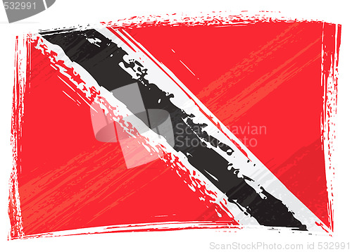 Image of Grunge Trinidad and Tobago flag