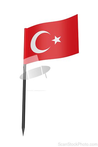 Image of Turkish flag toothpick