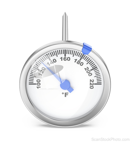 Image of Analog kitchen thermometer with Fahrenheit scale
