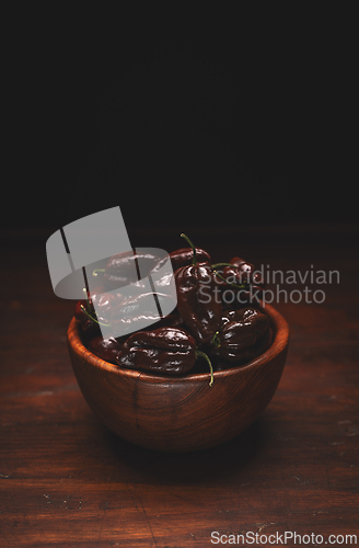 Image of Chocolate habanero peppers
