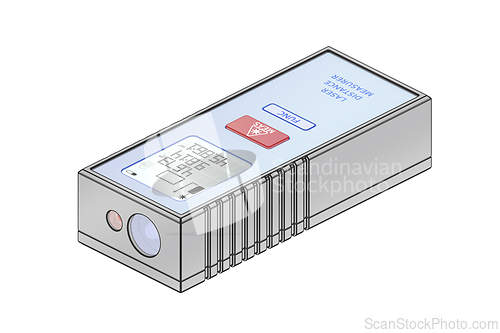 Image of Sketch of laser distance measurer