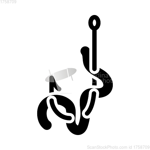 Image of Icon Of Worm On Hook