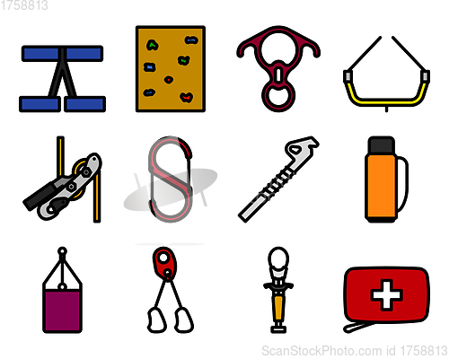 Image of Alpinist Icon Set