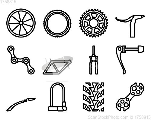 Image of Bike Icon Set