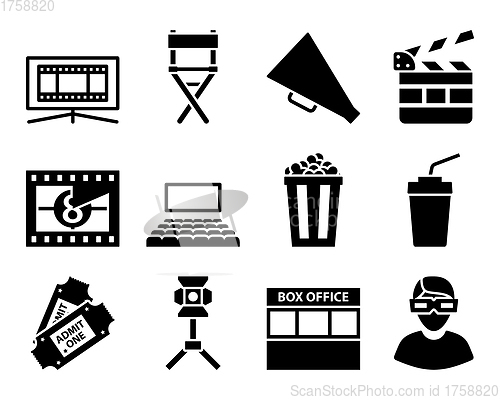 Image of Cinema Icon Set