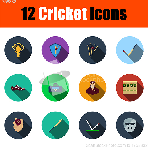 Image of Cricket Icon Set