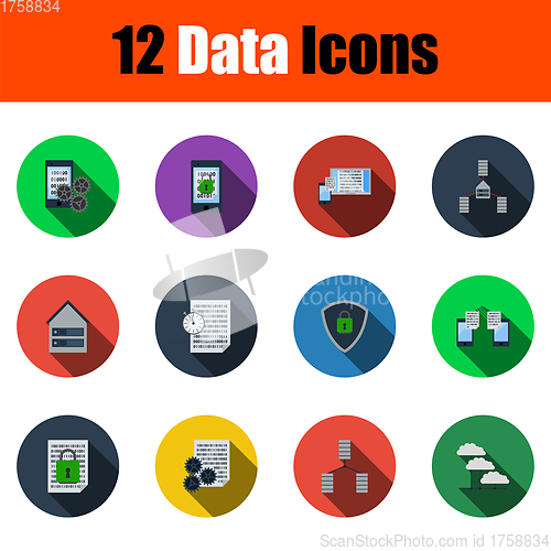 Image of Data Icon Set