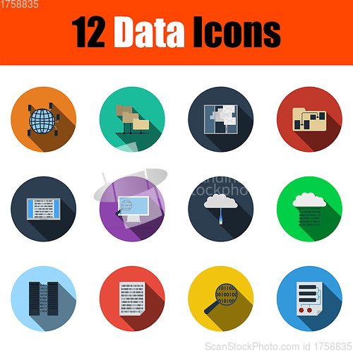 Image of Data Icon Set