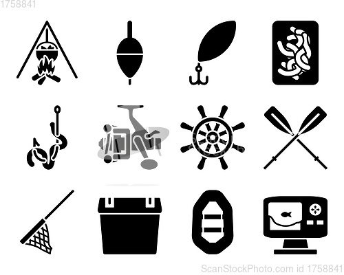 Image of Fishing Icon Set