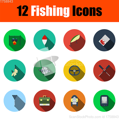 Image of Fishing Icon Set