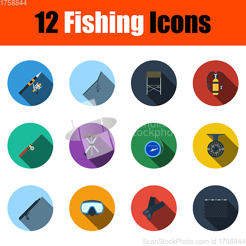 Image of Fishing Icon Set