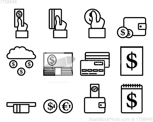 Image of Money Icon Set