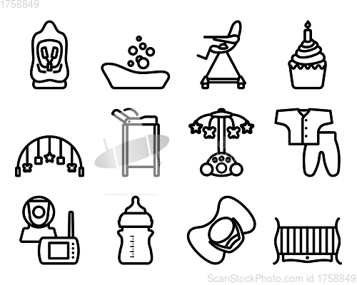 Image of Motherhood Icon Set