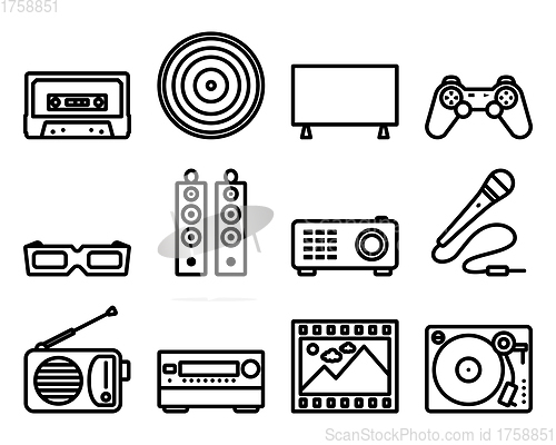 Image of Multimedia Icon Set