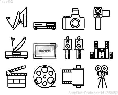Image of Multimedia Icon Set