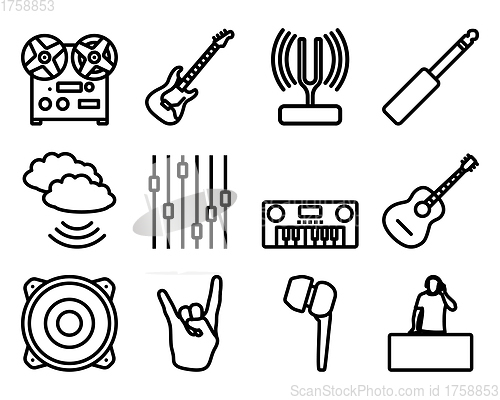 Image of Music Icon Set