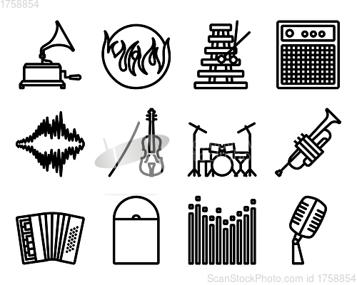 Image of Music Icon Set