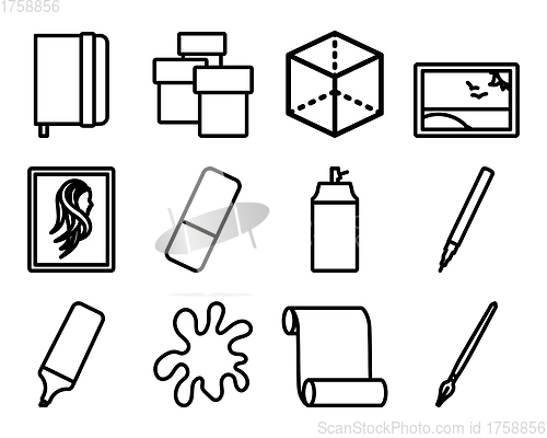 Image of Painting Icon Set