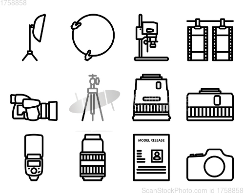 Image of Photography Icon Set
