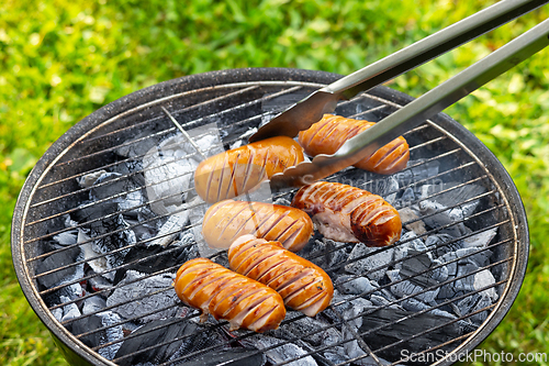 Image of freshly grilled sausages