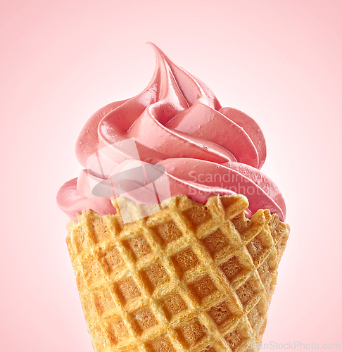 Image of close up of soft ice cream