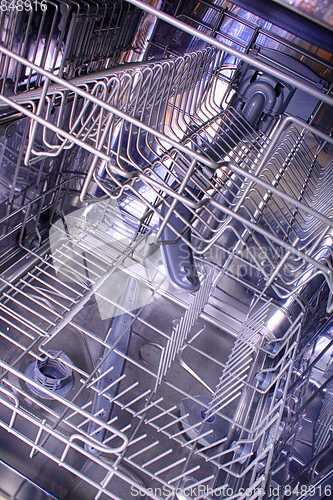Image of dishwasher machine  background