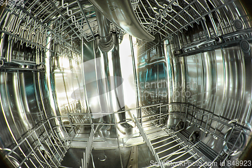 Image of dishwasher machine  background