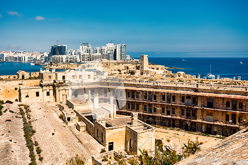 Image of Fort Saint Elmo guarding the entrance to Valletta's harbors, Valletta Malta