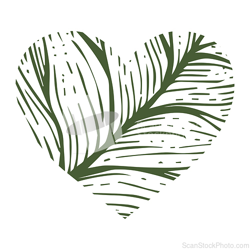 Image of Leaf viens in the heart shape