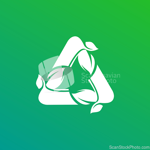 Image of Recycling sign over the green