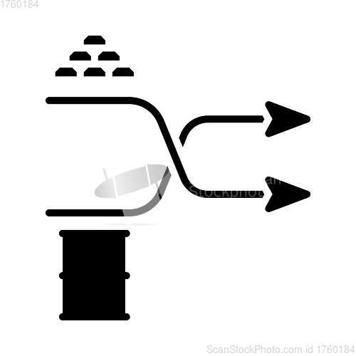 Image of Gold And Oil Comparison Chart Icon