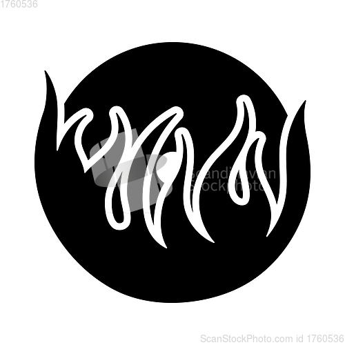Image of Flame Vinyl Icon
