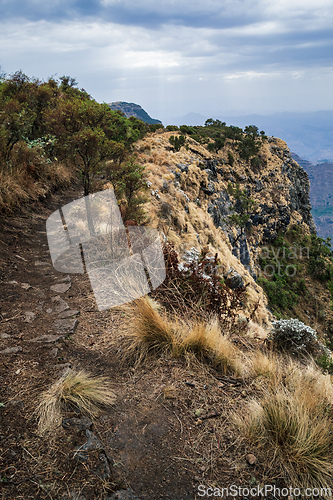 Image of Semien or Simien Mountains National Park, Ethiopia wilderness landscape