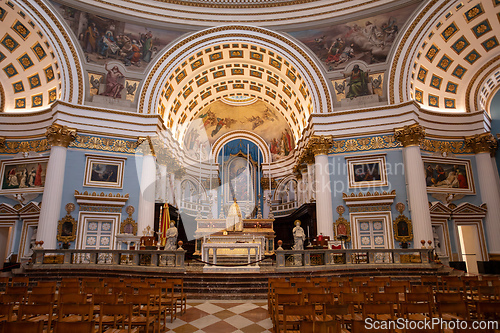 Image of Rotunda of Mosta, Sanctuary Basilica of the Assumption of Our Lady. Malta