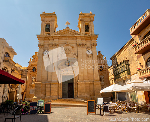 Image of St. George's Basilica rises above Victoria, Gozo