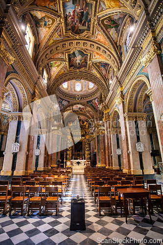 Image of St. George's Basilica rises above Victoria, Gozo
