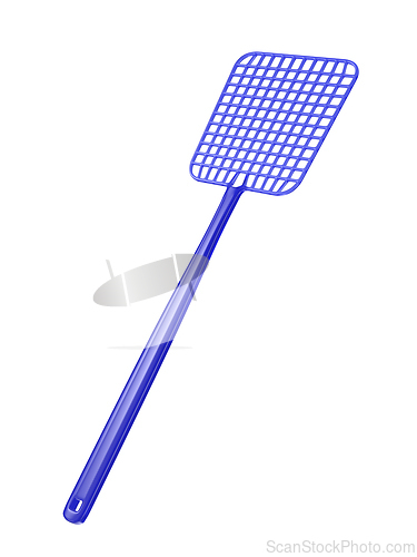 Image of Blue plastic fly swatter